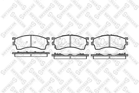 Комплект тормозных колодок дискового тормоза STELLOX 426 012B-SX